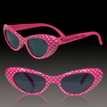 Pink Polka Dot Funky Children's Sunglasses